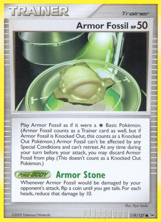 Armor Fossil 119/127 Platinum Platinum