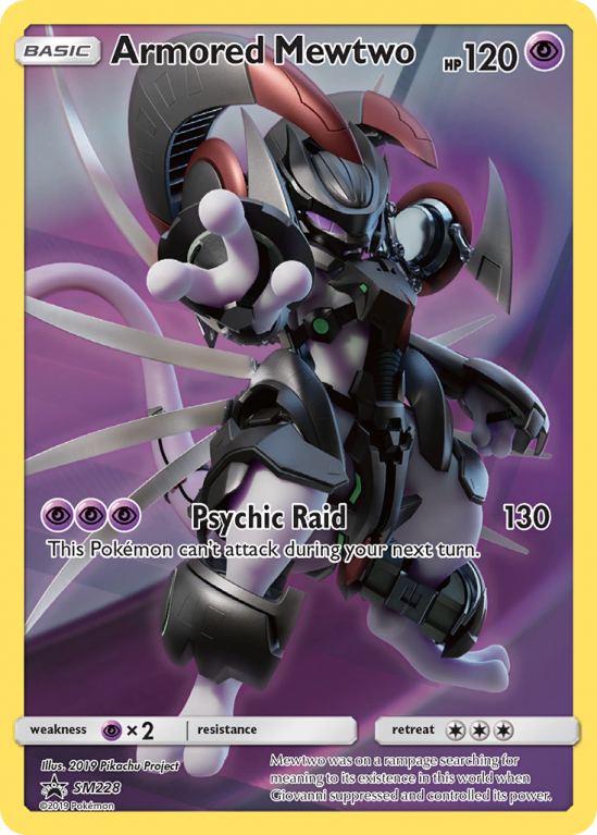 Armored Mewtwo SM228/156 Sun & Moon SM Black Star Promos