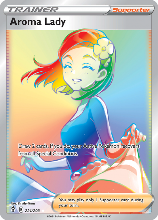 Aroma Lady 221/203 Sword & Shield Evolving Skies