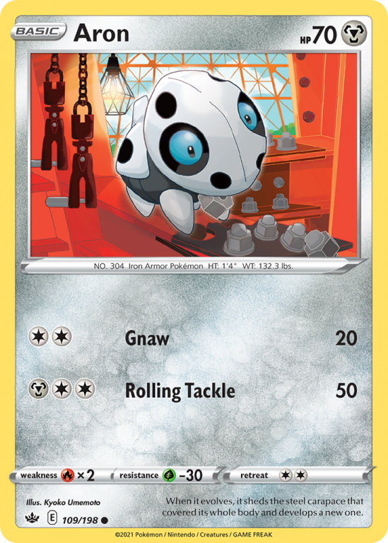 Aron 109/198 Sword & Shield Chilling Reign