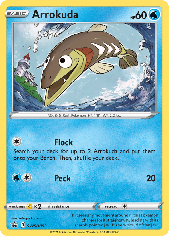 Arrokuda SWSH093/103 Sword & Shield SWSH Black Star Promos