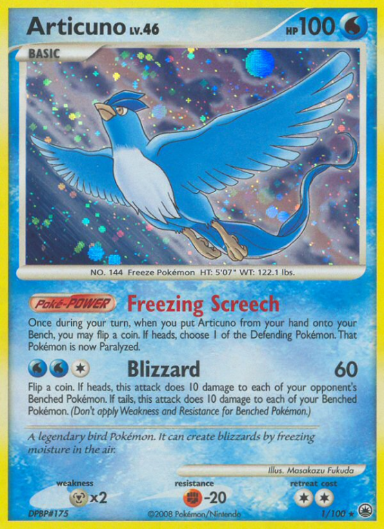 Articuno 1/100 Diamond & Pearl Majestic Dawn