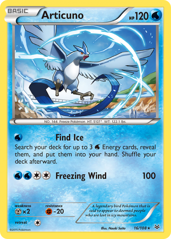 Articuno 16/108 XY Roaring Skies