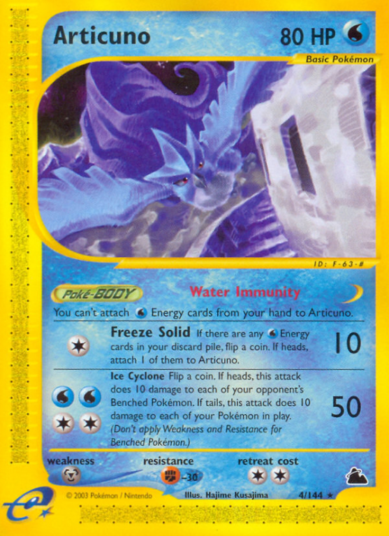 Articuno 4/182 E-Card Skyridge
