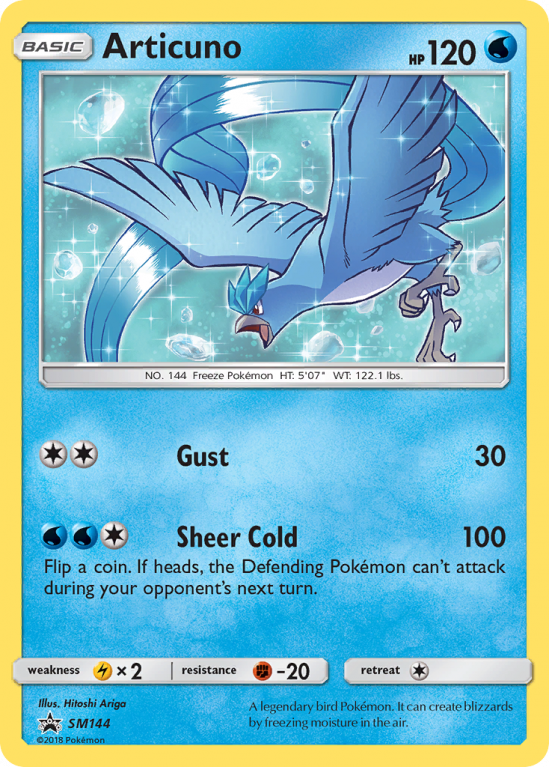 Articuno SM144/156 Sun & Moon SM Black Star Promos