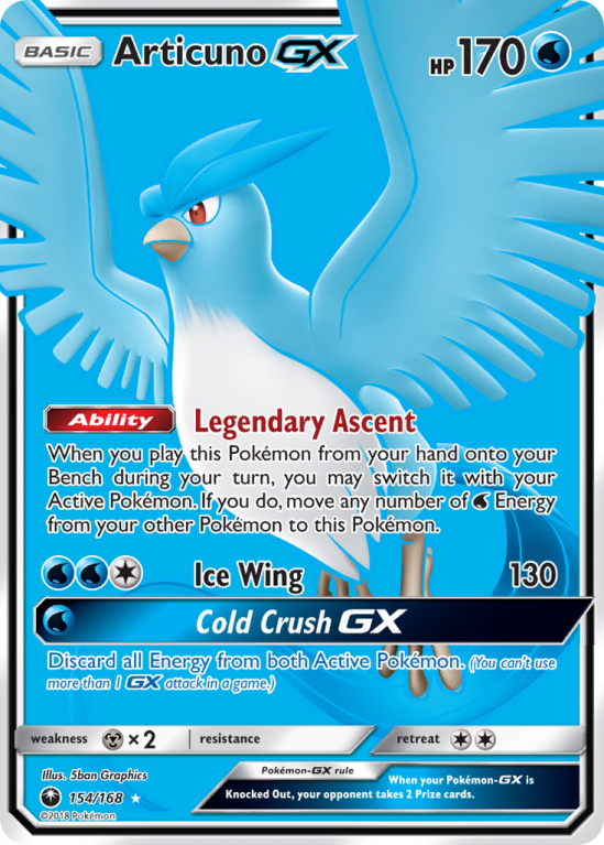 Articuno-GX 154/168 Sun & Moon Celestial Storm