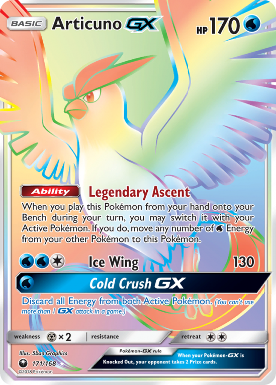 Articuno-GX 171/168 Sun & Moon Celestial Storm
