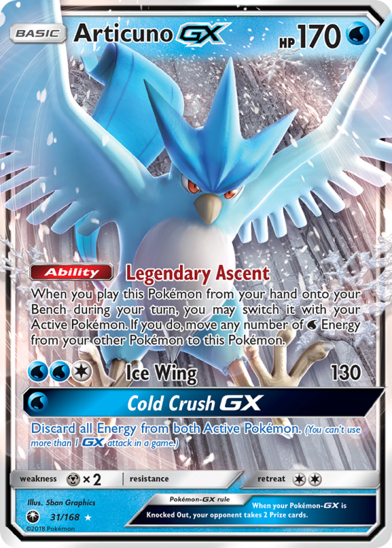 Articuno-GX 31/168 Sun & Moon Celestial Storm