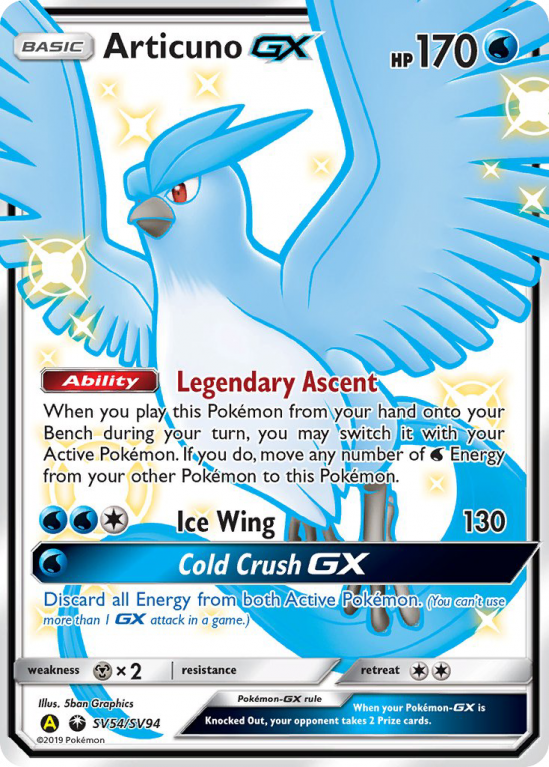 Articuno-GX SV54/94 Sun & Moon Shiny Vault