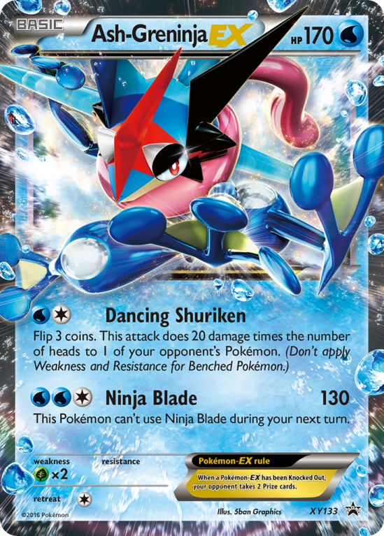 Ash-Greninja-EX XY133/183 XY XY Black Star Promos