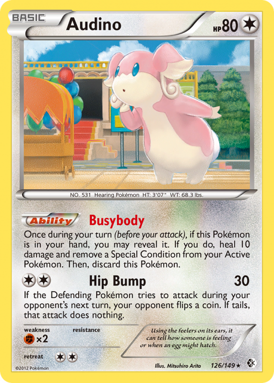 Audino 126/149 Black & White Boundaries Crossed
