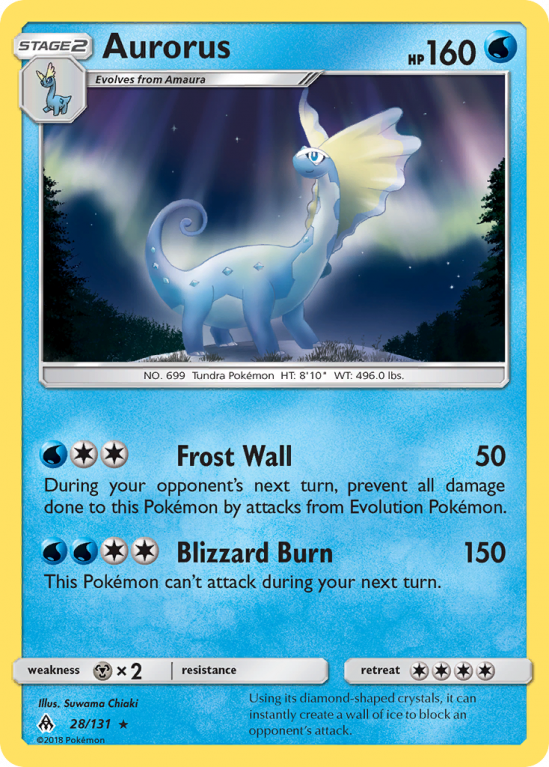 Aurorus 28/131 Sun & Moon Forbidden Light
