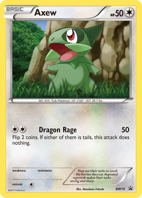 Axew BW10/101 Black & White BW Black Star Promos