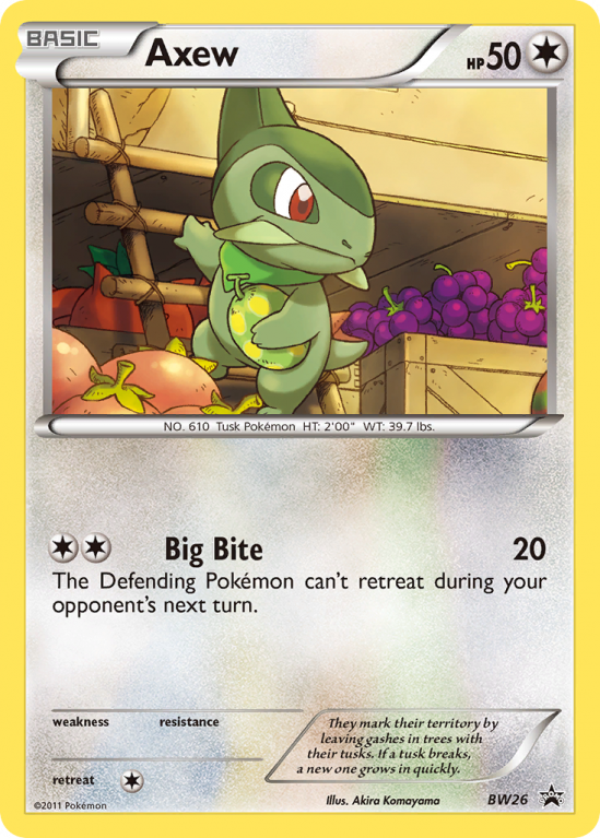 Axew BW26/101 Black & White BW Black Star Promos
