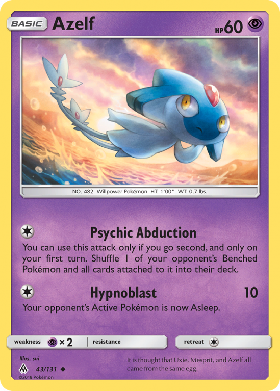 Azelf 43/131 Sun & Moon Forbidden Light