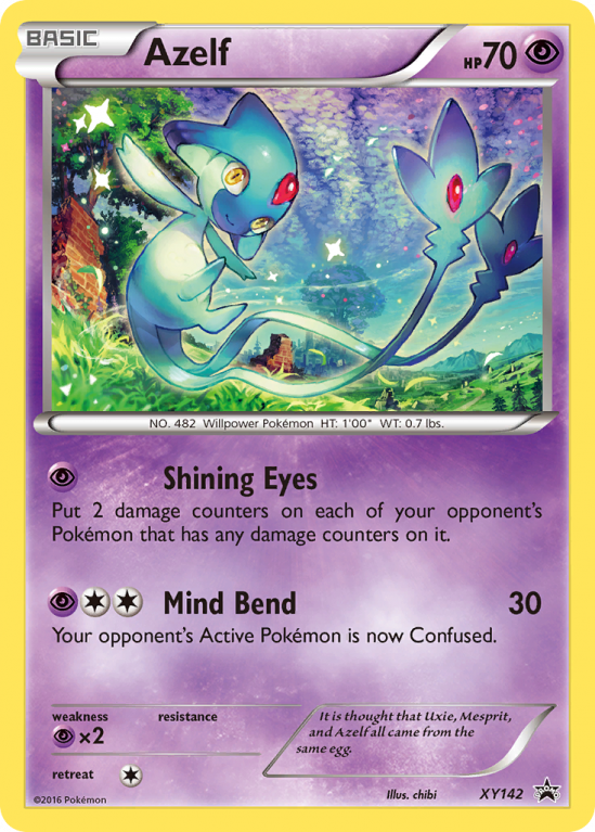Azelf XY142/183 XY XY Black Star Promos