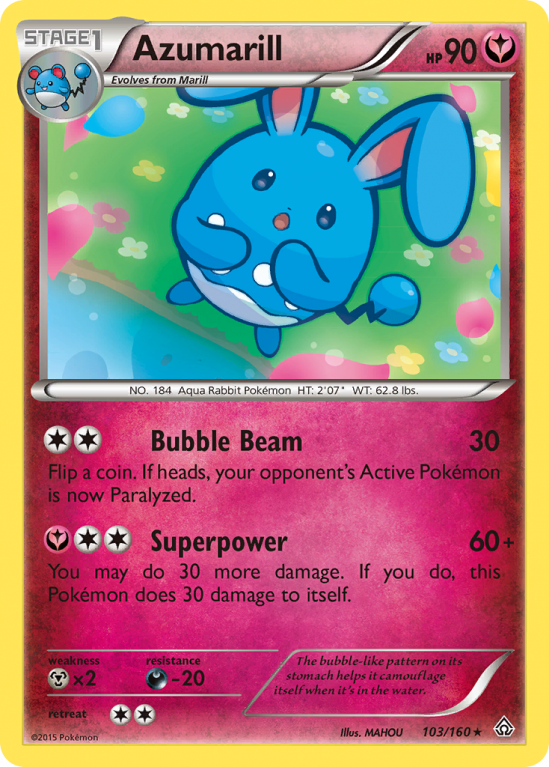 Azumarill 103/160 XY Primal Clash