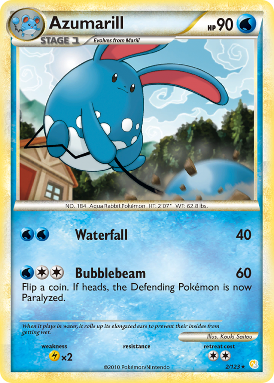 Azumarill 2/123 HeartGold & SoulSilver HeartGold & SoulSilver