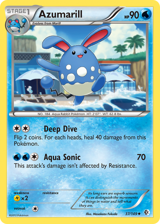 Azumarill 37/149 Black & White Boundaries Crossed