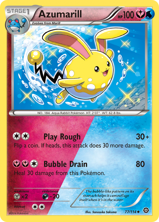 Azumarill 77/114 XY Steam Siege