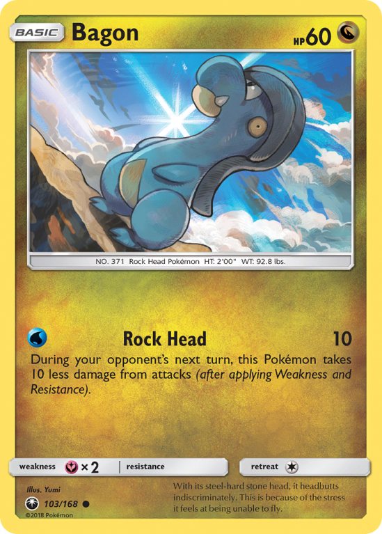 Bagon 103/168 Sun & Moon Celestial Storm