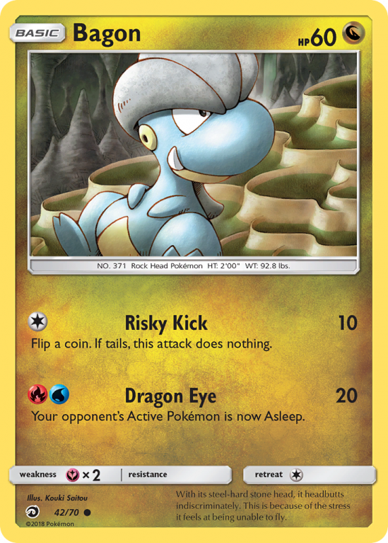 Bagon 42/70 Sun & Moon Dragon Majesty