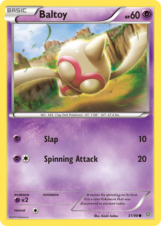 Baltoy 31/98 XY Ancient Origins