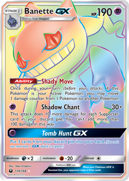 Banette-GX 174/168 Sun & Moon Celestial Storm