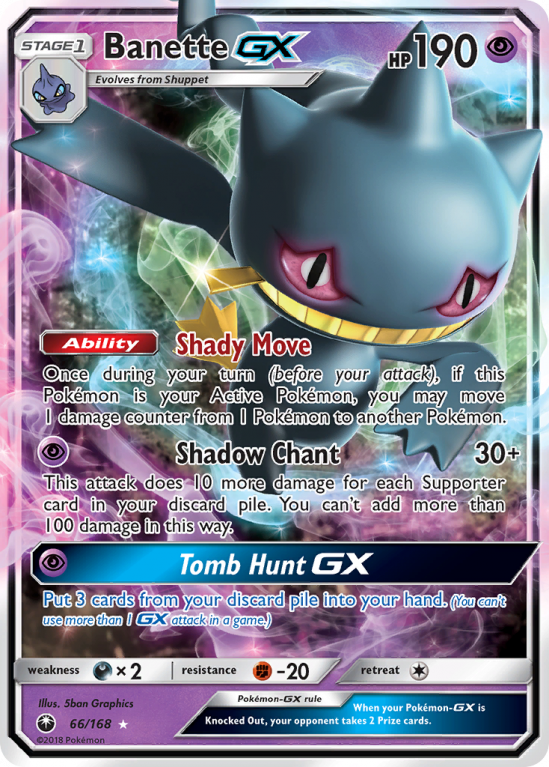 Banette-GX 66/168 Sun & Moon Celestial Storm