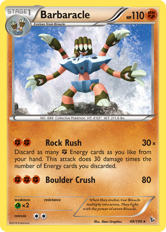 Barbaracle 49/106 XY Flashfire