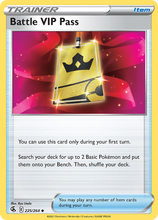 Battle VIP Pass 225/264 Sword & Shield Fusion Strike
