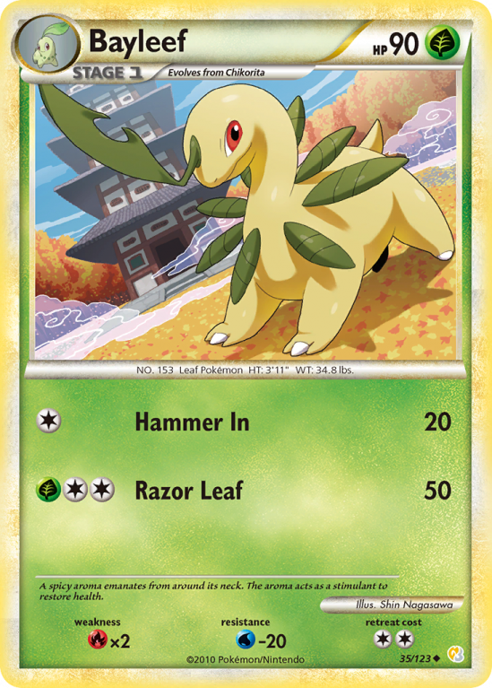 Bayleef 35/123 HeartGold & SoulSilver HeartGold & SoulSilver