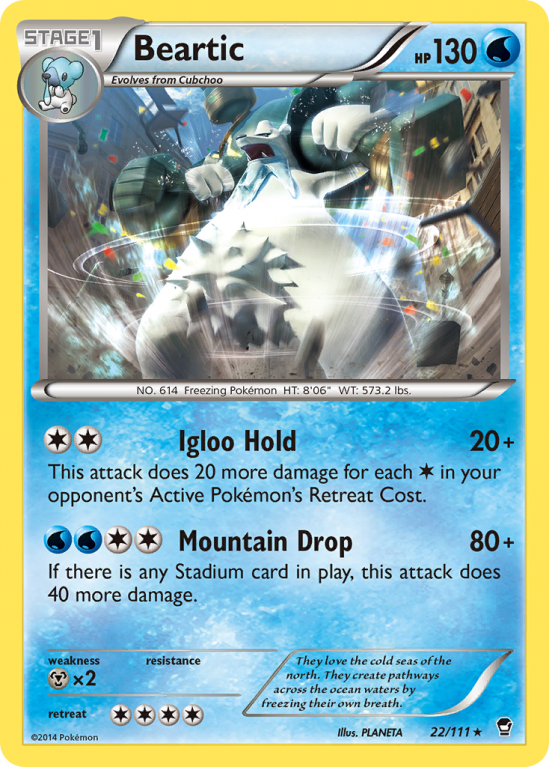 Beartic 22/111 XY Furious Fists