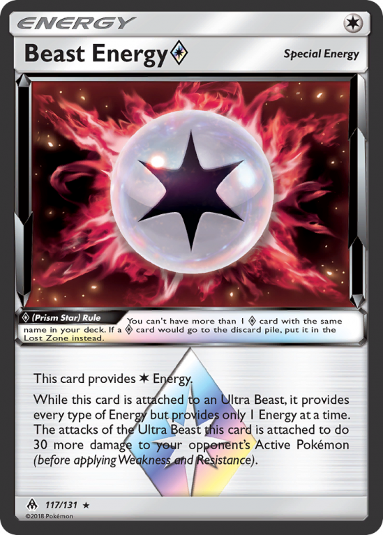 Beast Energy ◇ 117/131 Sun & Moon Forbidden Light