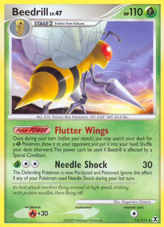 Beedrill 15/111 Platinum Rising Rivals