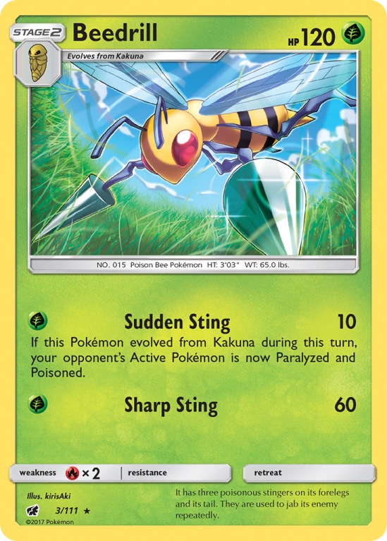Beedrill 3/111 Sun & Moon Crimson Invasion