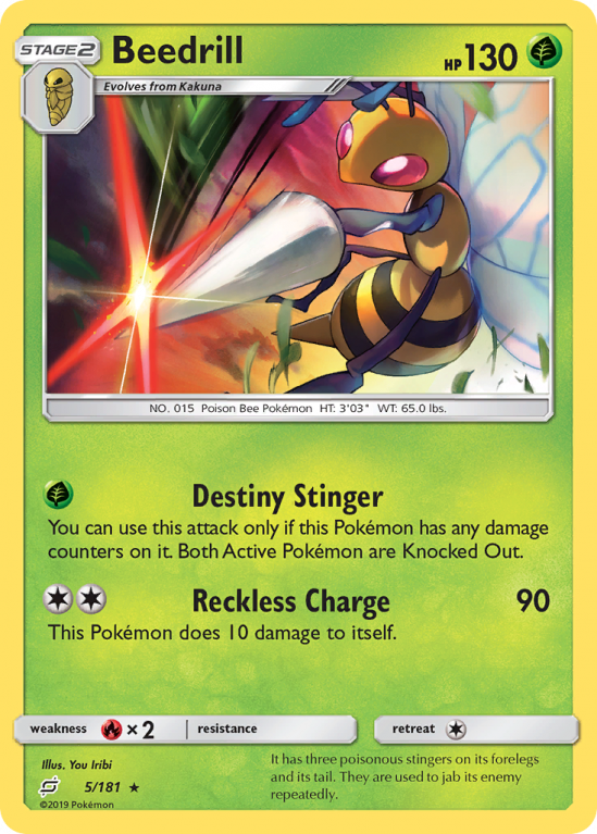 Beedrill 5/181 Sun & Moon Team Up