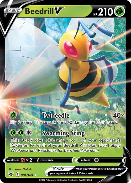 Beedrill V 1/189 Sword & Shield Astral Radiance