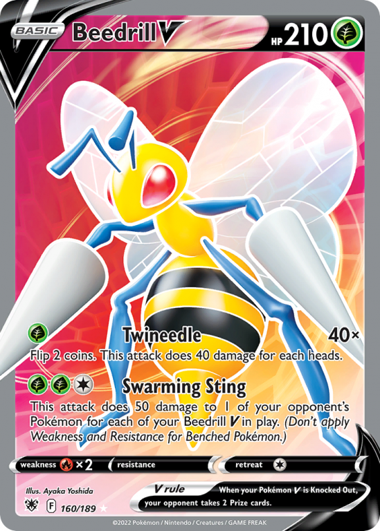 Beedrill V 160/189 Sword & Shield Astral Radiance