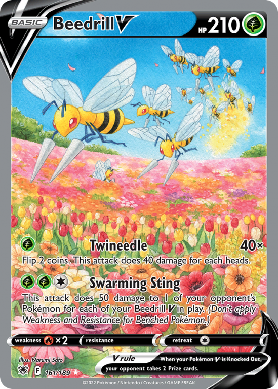 Beedrill V 161/189 Sword & Shield Astral Radiance
