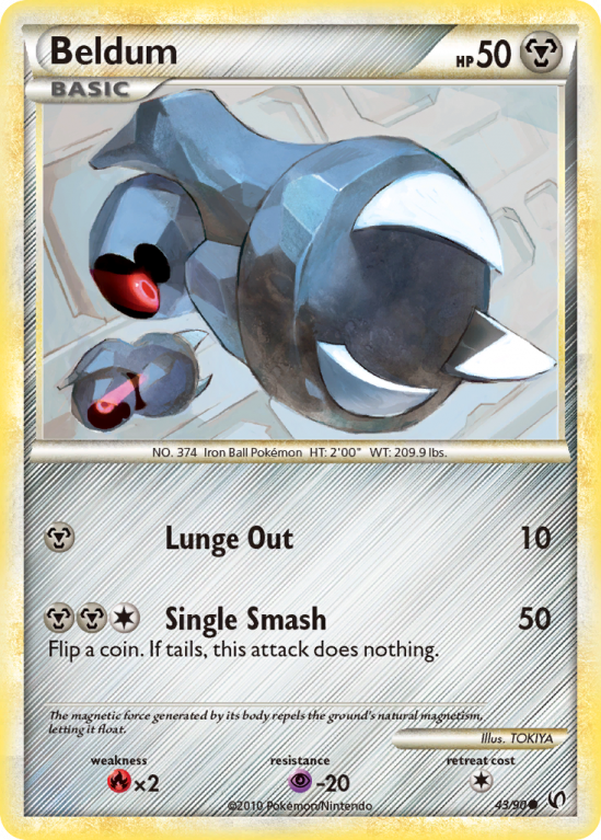Beldum 43/90 HeartGold & SoulSilver HS—Undaunted