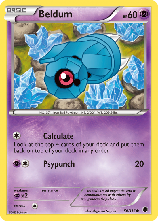 Beldum 50/116 Black & White Plasma Freeze