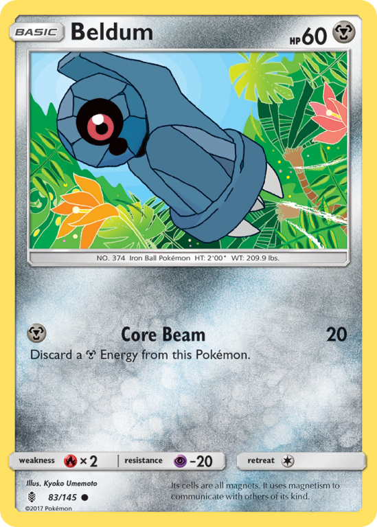 Beldum 83/145 Sun & Moon Guardians Rising