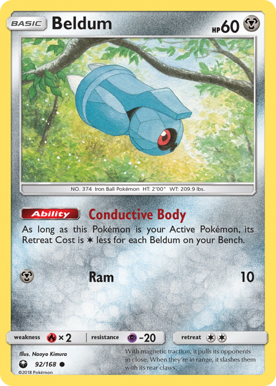 Beldum 92/168 Sun & Moon Celestial Storm