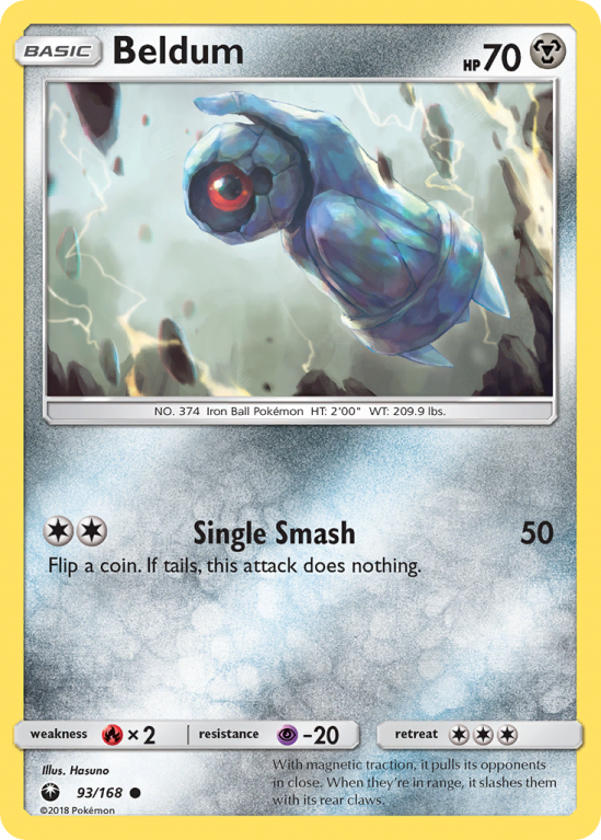 Beldum 93/168 Sun & Moon Celestial Storm