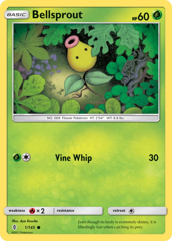 Bellsprout 1/145 Sun & Moon Guardians Rising