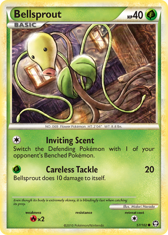 Bellsprout 57/102 HeartGold & SoulSilver HS—Triumphant