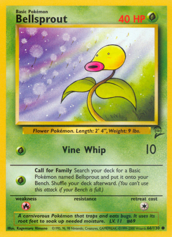 Bellsprout 66/130 Base Base Set 2