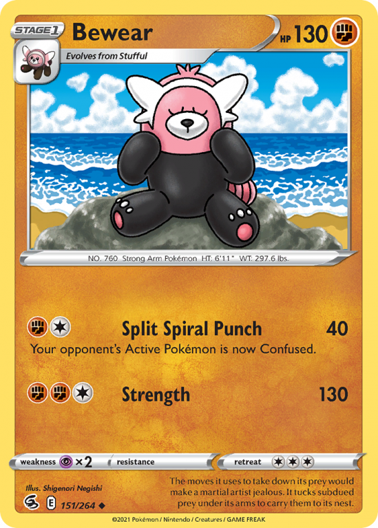 Bewear 151/264 Sword & Shield Fusion Strike