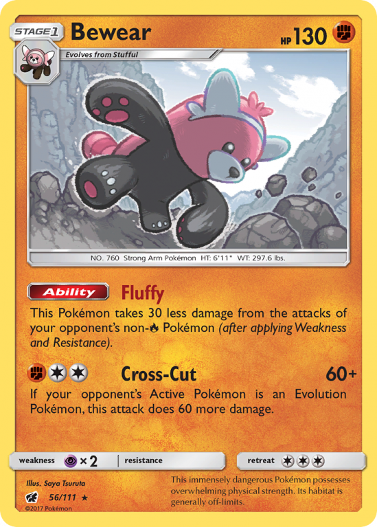 Bewear 56/111 Sun & Moon Crimson Invasion